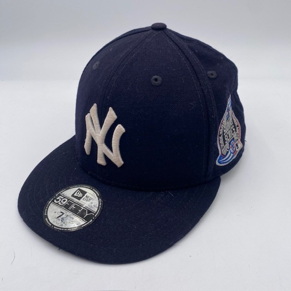 NEW YORK YANKEES New Era 59FIFTY Subway Series Fitted Hat 7 3/4 Navy Blue Wool